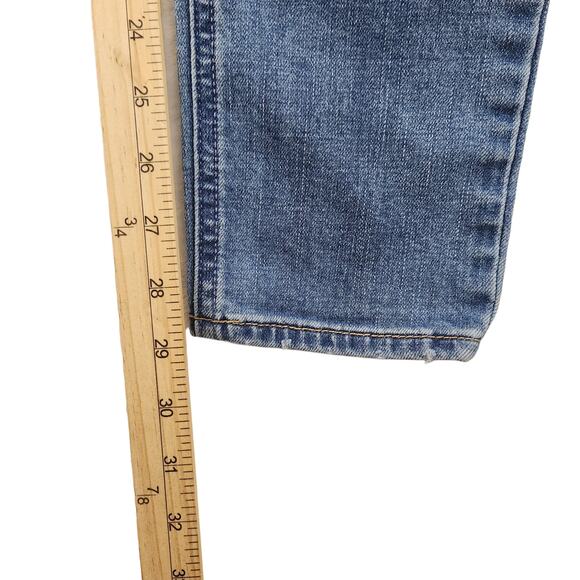 Vintage Y2k Hollister Jeans Womens 7R 28x31 Ripped Destroyed Straight Boot 2000s - Picture 14 of 16